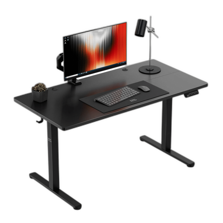 Mark Adler Leader 7.3 Black 140 cm - podesivi radni sto sa monitorom, tastaturom i mišem